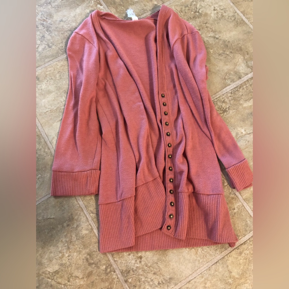 Cardigan, size S, pink